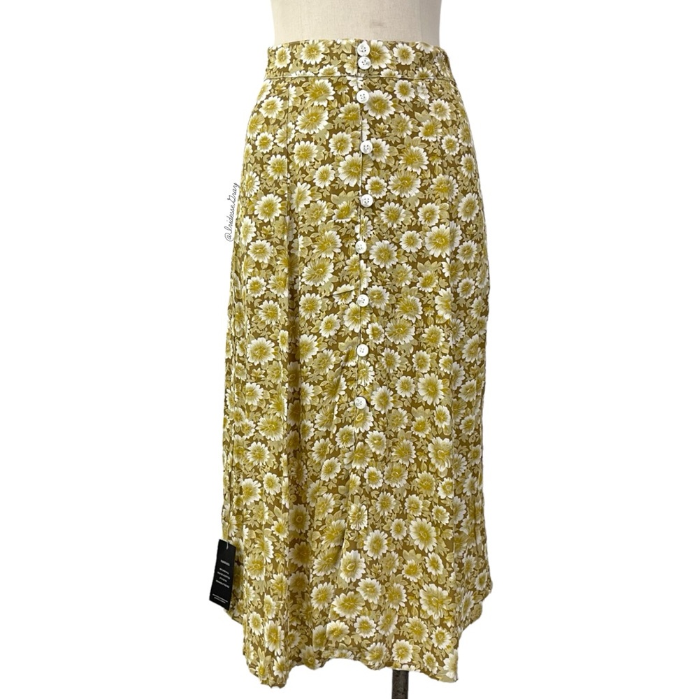 Faithfull the Brand- Marin Skirt in Valette Floral Print Size Large (8).